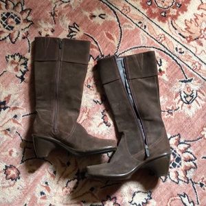Dansko brown leather suede boots size 39